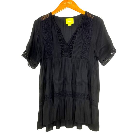 Maeve Tops - Maeve short sleeve baby doll tiered top
